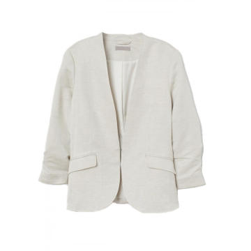 Ladies White Linen Blazer